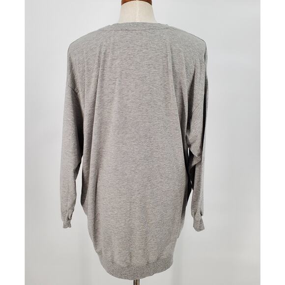 Love by Gap Medium Heather Gray Baby Its Cold Outside Sweatshirt Dress Pre-Owned - Picture 3 of 6